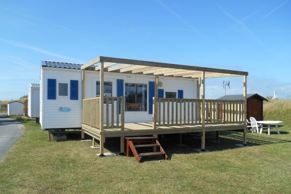 Terrasse camping Manche