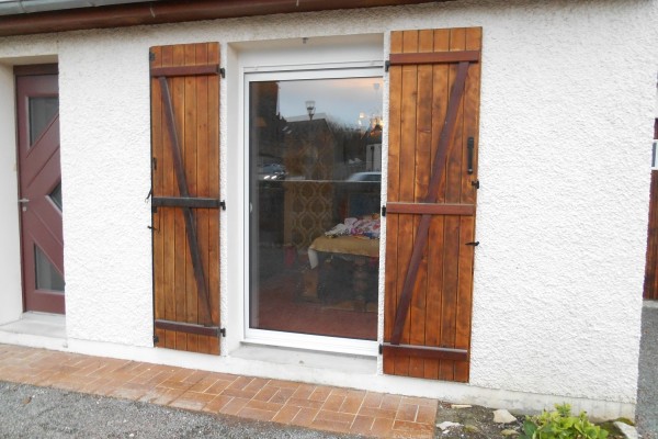 Volet porte d'entrée Menuiserie Granville